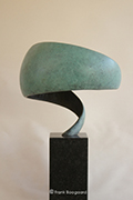 fotodocument bronzen beeld Ingewikkeld